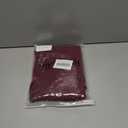 Womens V Neck Button Down Tops Puff Long Sleeve Tunic Blouse Dressy Loose Fit Basic T Shirt Business Casual Work Tops (Medium, Wine)