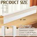 Tandefio 3 FT Baseboard Heater Cover with End Caps