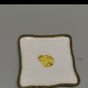 Pampa Bay Appetizer Dessert Plate (White/Gold Tone)