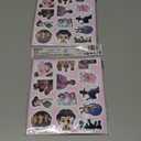 Pack of 2 Livalur 74pcs Waterproof Stickers for Water Bottle, Laptop, Guitar, Skateboard, Phone, Computer, Bike, Notebook, Travel Case