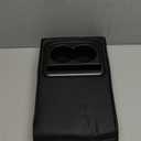 Car Center Console Armrest Pillow, Memory Foam Auto Armrest Box Cover with Cup Holder and Phone Holder, Waterproof Leather Arm Rest Protector Cushion, Interior Car Accessories (Black)