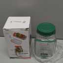 TJR Salad Pod Mason Jar Side Open – Leakproof Vertical Layering Salad Jars with Built-In Dressing Containers, Reusable & Portable Lunch Containers for Office, Picnic & Travel