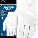 Callaway Golf Fusion Glove (Large, White/Silver)