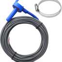 520272 Pool 7790 Temperature Sensor Thermistor Air Water Solar 20' Feet Cable for Jandy Replacement Pool/Spa (10K-ohm Sensor -Includes 2" Pipe Clamp)