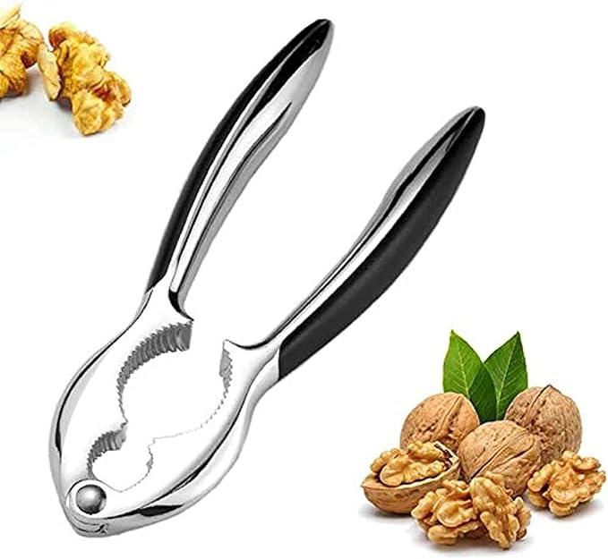 KITCHEN TOOLS Nut Cracker Nut Cracker Stainless Steel Nut Cracker Tweezer for Nut Peel Seafood Crab Black