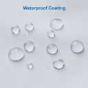 Amazer White Shower Liner Cloth Waterproof, White Shower Curtain Liner Fabric with Weighted Stones, Washable Shower Curtain and Liner 2-in-1, 120G Heavy Duty, 12 Grommet Holes, 72 x 72 Inches