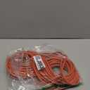 Amazon Basics 100 foot 3-Prong Vinyl Indoor/Outdoor Extension Cord - 10 Amps, 1250 Watts, 125 VAC - Orange