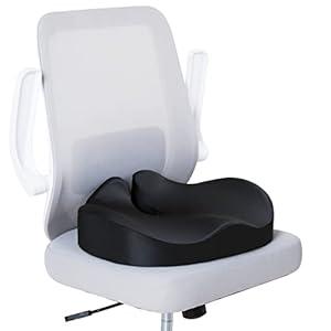 Foamula Pain Relief Coccyx Cushion, Memory Foam Seat Cushion for Wheelchair, Office Chair Cushion, Car Seat Cushion for Butt, Sciatica, Pelvic Floor, Postpartum Recovery