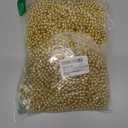 100PCS Bead Necklace, Gold Mardi Gras Beads Party Stuff, 33" Mardi Gras Christmas Beads Toy Costume, Festival Parade Throw Accessories for Wedding Birthday Pirate Party Baby Shower Supplies Decor