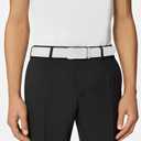 KUULIMEE Men's Belt, Ratchet Dress Casual Belt with Adjustable Automatic Buckle Trim to Fit-WHITE-51-110