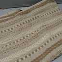 DII Braided Striped Decorative Throw Blanket, 50x60, Stone
