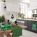 Mixweer 6 Pcs St. Patrick's Day Kitchen Towel Vintage Lucky Shamrock Clover Dish Towel Retro Watercolor White Polka Dot St Patricks Day Hand Towels for Bathroom Home Absorbent Tea Towel, 16 x 24 Inch