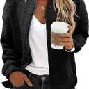 EVALESS Bomber Jackets for Women Spring Fashion 2025 Cute Jacquard Coats Lightweight Zip Up Jackets Dressy Casual (Small, Black)