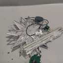 Christmas Tree Topper, 11.8 Inch Lighted Tree Topper with 10 White LEDs, Durable Metal and Plastic, Includes 1pc Spare Fuse and 2pcs Replacement Bulbs (Clamp/Pole Mount)