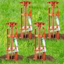 4 Pack Mole Trap for Lawns, Plunger Style Mole Killer, Alloy Steel Mechanical Gopher Vole Traps, Gopher Trap for Outdoor Yard Garden, Easy Quick Capture and Reusable