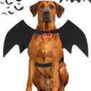 Halloween Dog Bat Wings Costume, Pet Halloween Cosplay Party Dress Up Costume for Dogs and Cats (X-Large)