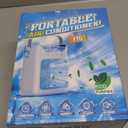 Portable Air Conditioners, 3 Wind Speeds & 7 LED Lights Evaporative Personal Air Cooler, 4 in 1 Portable AC with 650 mL Large Water Tank, Mini Air Conditioner for Bedroom/Car/Home/Camping/Room