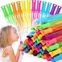 Bubble Wand, 72 Pcs Bubble Wands Bulk in 6 Colors, Bubble Party Favors for Kids, Summer Toys, Indoor Outdoor Activity, Themed Birthday, Wedding, for Girls & Boys
