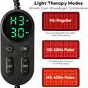 Ezona Red Light Therapy Pad for Body Pain, 24 x 12 inch Large Infrared Light Therapy with 660/ 850nm for Back Relief, High-Output 242 LEDs Light with Remote Control for Shoulder Waist Knee Muscle