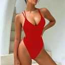 Sexy Swimsuit for Women,Backless Scrunch Butt High Cut Monokini,One Piece Cheeky Bathing Suit Beach Pool Party L