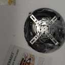 20" Caged Ceiling Fans with Lights and Remote, Boho Flush Mount Ceiling Fan with Light, Low Profile Chandelier 6 Speed Bladeless Reversible Ceiling Fan w/ 4 Bulbs. for Living Room Bedroom.