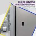 ENERLITES Matte Black Light Switch with Screwless Wall Plate, Decorator Paddle Rocker Wall Switch, Single Pole, Grounding Screw, Residential Grade, 15A 120V/277V, UL Listed, 91150-MBK10P (10 Pack)