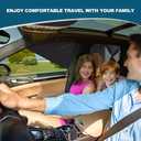 XCBYT Car Window Shades for Side Window Sun Shade for Baby with Double Layer Blackout Half-See Options, Car Curtains for Blocking UV, Heat and Safe Driving (4 PCS)