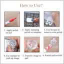 Nail Art Stamper Kit 12Pcs Stamping Template Nail Plates with 2 Nail Stamper 2 Scraper 1 Stamp Template Storage Bag Organizer