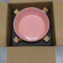 Pink Raised/Elevated Ceramic Dog Bowl for Small Medium Sized Breeds,Dog Food Water Bowl with Stand,6 in Non Slip Heavy Weighted 3.6 Cups