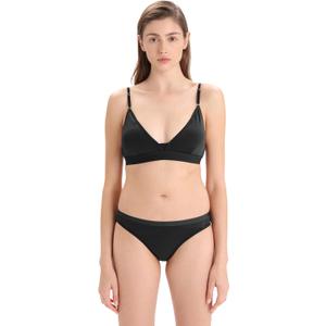 Icebreaker Merino Women's Merino 150 Siren Bra W/Inserts (Medium, Black)