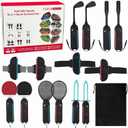 arVin Switch 2 Sports Accessories Bundle for Nintendo Switch 2(2025),16 in 1 Switch 2 Family Sports Party Games Accessories Kit with Joycon Grips/Leg&Wrist Straps/Golf Clubs/Baseball Bat/Tennis Racket