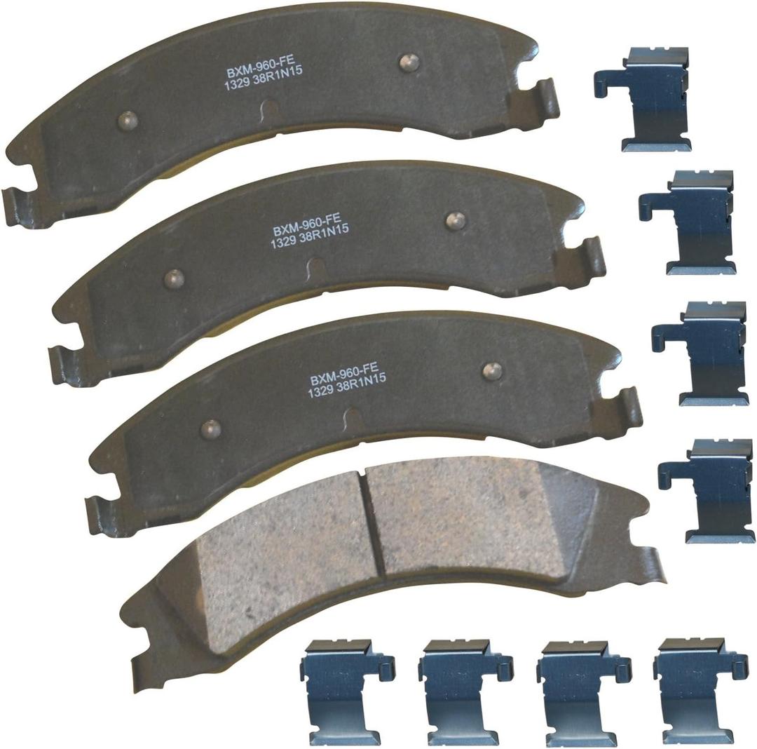 Bendix Premium SBM1329 Semi-Metallic Rear Brake Pads for Select Models Ford E-150, E-150 Econoline, E-250, E-350 Super Duty, E-450 Econoline Van, Wagon