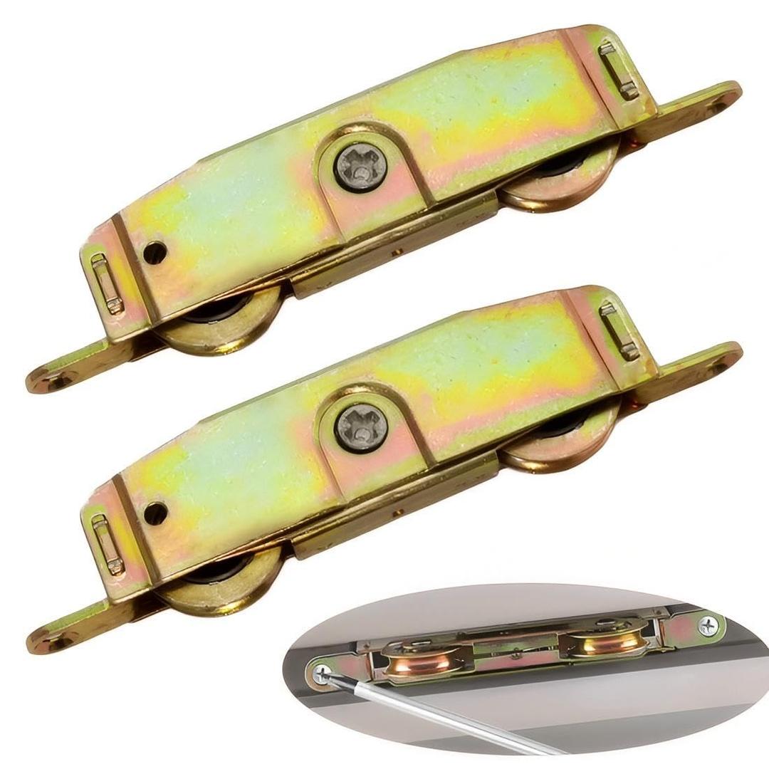 2pcs Heavy Duty Sliding Patio Door Rollers Replacements Hardware Kits, 1-1/4" Side Adjustable Glass Door Wheels, Steel Ball Bearing Rollers for Andersen, Jeld Wen, Truth Part #31761A, Milgard, Marvin 2pcs Heavy Duty Sliding Patio Door Rollers Replacements Hardware Kits, 1-1/4" Side Adjustable Glass Door Wheels, Steel Ball Bearing Rollers for Andersen, Jeld Wen, Truth Part #31761A, Milgard, Marvin