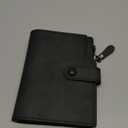 Wallet for Men Large Capacity Leather RFID Blocking Trifold Wallet with 2 ID Windows and 15 Card Holders (Black)