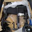 Drive Medical Lightweight Folding Transport Wheelchair - Reliable Mobility Support - Durable Steel Frame - Swing-Away Footrests - Compact Travel Design - Silver