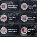 QPKING M3A Motorcycle Diagnostic Tool for Honda 4P, Kawasaki 46P, Yamaha 2/3/4P Read/Clear Fault Codes & Live Data, ECU/Service/Throttle Reset, ABS Bleed, OBD2 Scanner