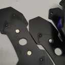 Brake Caliper Compression Tool, Caliper Piston Compressor Tool with Additional 2 pcs Large Steel Plate and 2 Hooks, 360Adjustable Brake Caliper Tool for Single Twin Quad Piston Calipers (Blue)