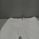 Mens Casual Pants Linen Elastic Waist Lightweight Straight Leg Pants Cotton Loose Fit Summer Beach Yoga Trousers
  White L