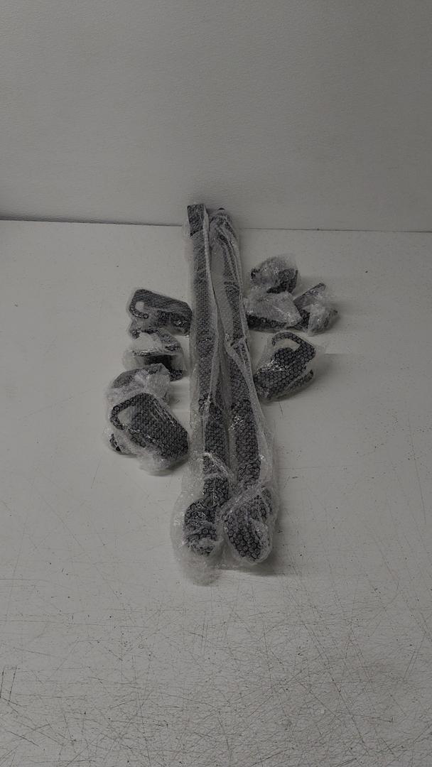 LITTLEMOLE Vehicle Fishing Rod Holder, 6 Rod Capacity, Heavy Duty Adjustable 34-57 Inch, Car Fishing Pole Roof Rack for Trucks SUVs Wagons Vans