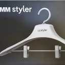 LG Styler Clothes Shirts Suit Hanger Holder with Non-Slip Pad, Stainless Steel Clips and Hooks
