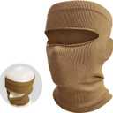Open-top Balaclava: Ski/Motorcycle Mask, cold weather face cover (Brown)