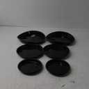6 8 10 Inch Plant Saucer - Round Plant Tray Plastic Plant Drip Trays for Indoor Outdoor Garden Plants, Collects Flower Pot Drainage and Excess Water (12pcs Black A, 6 8 10")