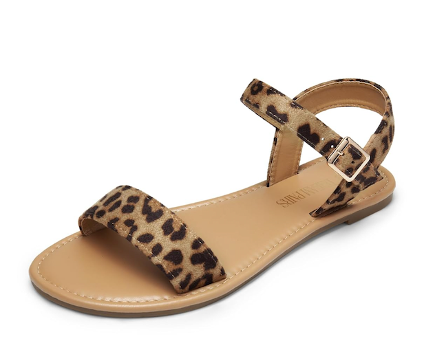 DREAM PAIRS Women's Ankle Strap Flat Sandals Open Toes One Band Buckle Summer Dressy Sandals, Size 11