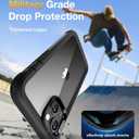 Diaclara Designed for iPhone 13 Case, Full Body Rugged with Built-in Touch Sensitive Anti-Scratch Screen Protector, Soft TPU Bumper Case for iPhone 13 6.1" (Privacy)