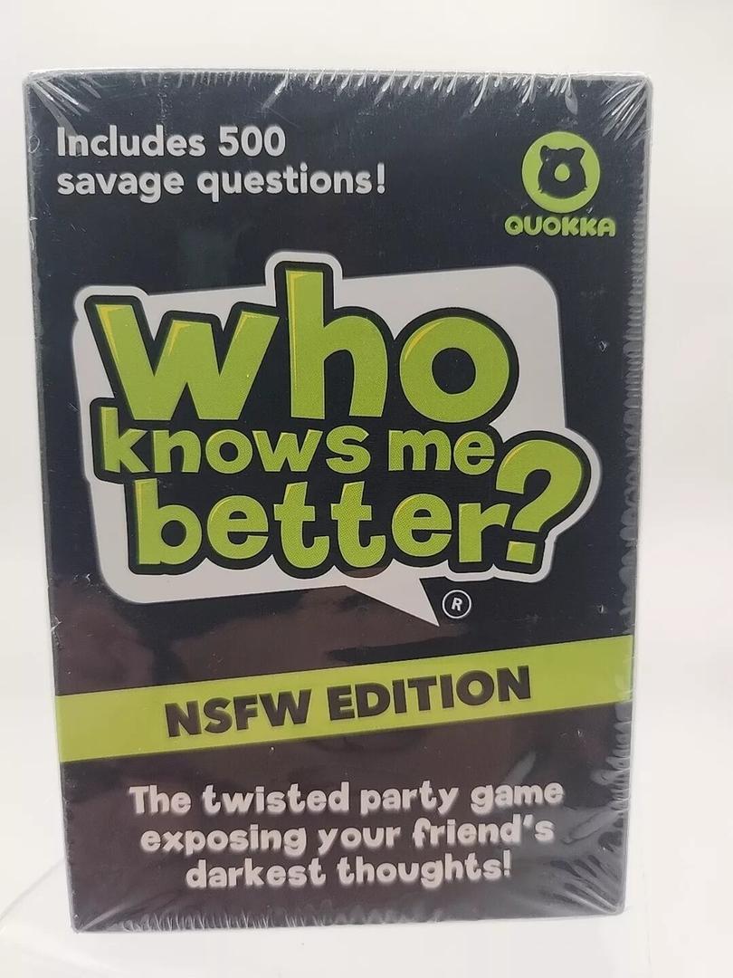 QUOKKA Who Knows Me Better? - Hot & Wild Edition | Bold & Spicy Party Card Game for Adults Only | 500+ Daring Questions to Expose Your Friends Deepest Desires