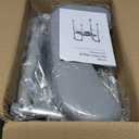 Toilet Seat Risers for Seniors, FSA and HSA Eligible Raised Toilet Seat with Handles, 8-Level Height and 3-Level Width Adjustment, Fits Most Body Sizes and Toilets, for Elderly, Pregnant, and Disabled