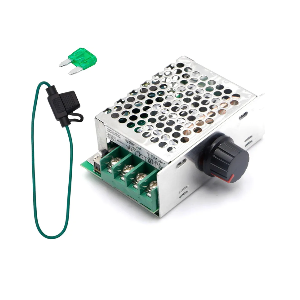 2 Pack 7-70V 30A PWM DC Motor Speed Controller with 30Amp Fuse and Adjustable Speed Control Knob