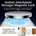 Hiooloon Magnetic for Pixel 10 Pro Fold Case Clear, Compatible with Pixelsnap & MagSafe, Built-in 2-Way Kickstand [Horizontal & Vertical Stand] Magnetic Slim Fit Anti-Slip Rugged Bumper Cover (Clear)