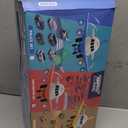 Dwi Dowellin Airplane Toy with Fire Truck Cars and Play Mat, Plane with Lights and Sounds for 3 + Years Old Boys and Girls