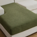 QIANMEW Sofa Covers Washable, Chaise, Green Color 